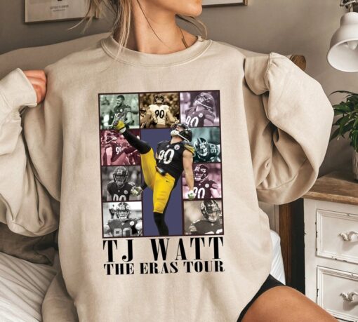 TJ Watt The Eras Tour Shirt, Vintage 90s FootballT-Shirt, Vintage TJ Watt T-Shirt, America Football Sweatshirt