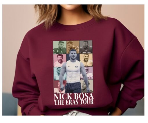 Nick Bosa Eras Tour Shirt, Vintage Nick Bosa Sweatshirt, American Football Fan T-Shirt, Sport Lover Shirt