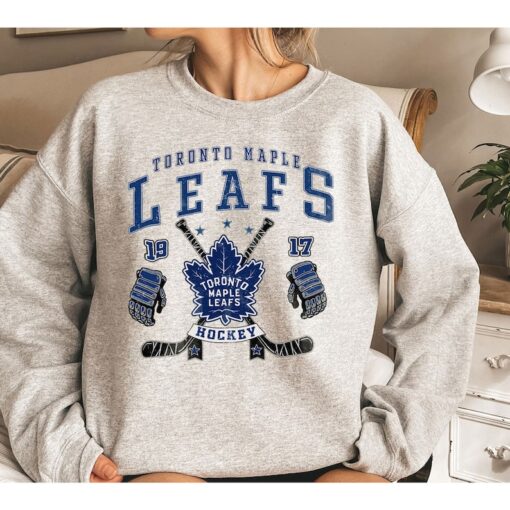 Toronto Maple Leafs Sweatshirt, Vintage Toronto Maple Leafs Hockey Shirt, Toronto Hockey Tshirt, Maple Leafs Tee