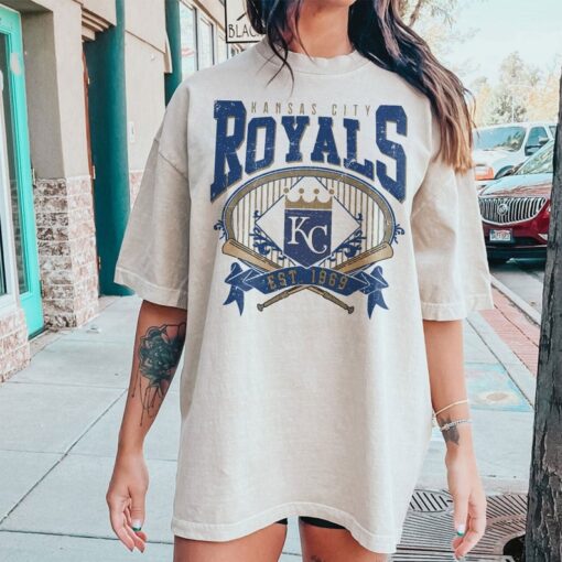 Kansas City Baseball Sweatshirt | Vintage Style Kansas City Baseball Crewneck Sweatshirt