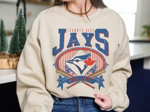 Toronto Baseball Sweatshirt | Vintage Style Toronto Baseball Crewneck Sweatshirt | Toronto EST 1977 Sweatshirt