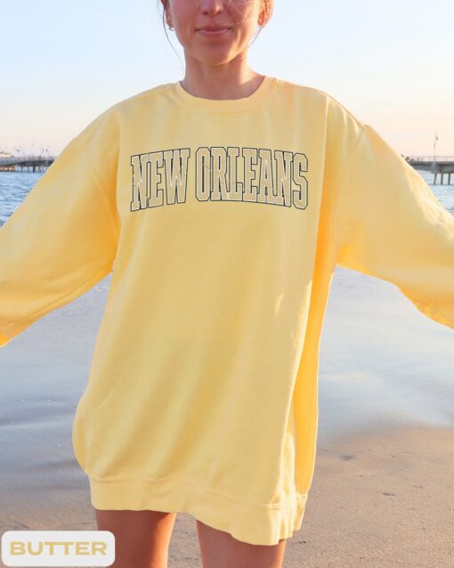 New Orleans Football Vintage Style Sweater, New Orleans Football Sweatshirt, New Orleans Crewneck