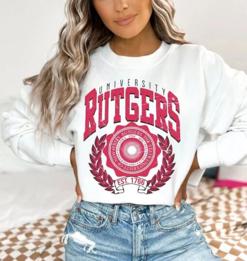 Vintage style Rutgers University shirt, Rutgers University Shirt, Rutgers College Shirt, Rutgers University shirt