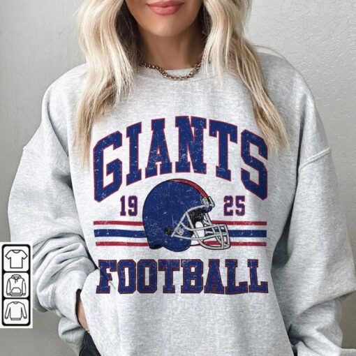 Giants Football Shirt, Shirt Retro Style 90s Vintage Unisex shirt, Graphic Tee Gift For Football Fan Sport