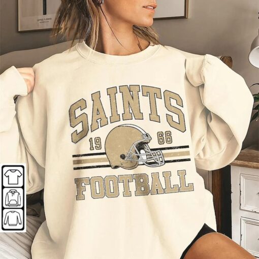 Saints Football Shirt, Shirt Retro Style 90s Vintage Unisex shirt, Graphic Tee Gift For Football Fan Sport