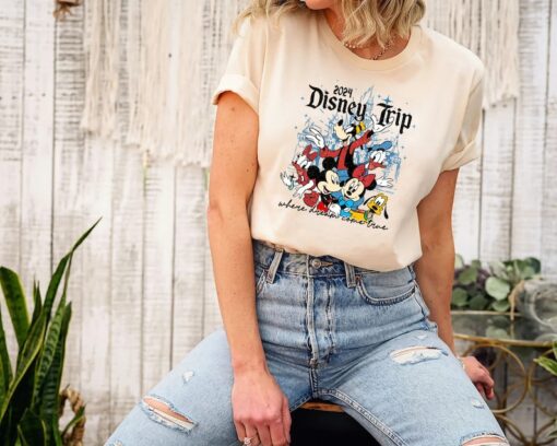 Disney Trip Shirt, Mickey And Friends Disney Trip 2024 Shirts, Disney Matching Shirt, Disney Vacation 2024 Shirt