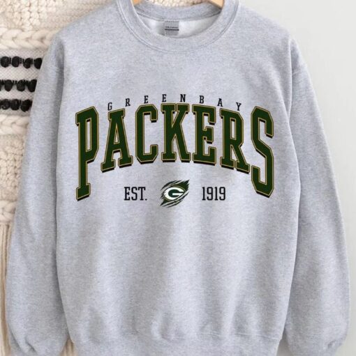 Green Bay Football Shirt, Vintage Style Green Bay Football Crewneck, Football Sweatshirt, Green Bay Sweatshirt