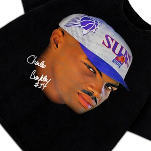 Charles Barkley T-Shirt Young Sir Charles Phoenix Not A Role Model Graphic Tee