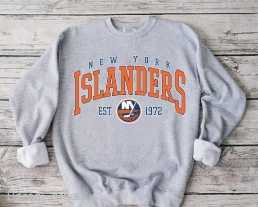 Vintage New York Islanders Hockey Sweatshirt, Vintage Hockey Gift For Fan, Vintage College Hoodie