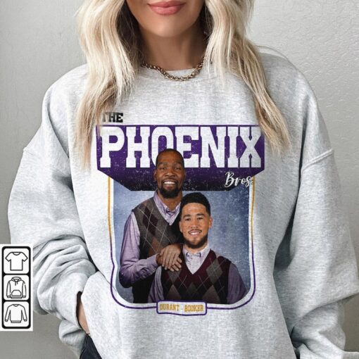 Devin Booker Kevin Durant Phoenix Basketball Shirt, The Suns Bros Funny Unisex Sweatshirt