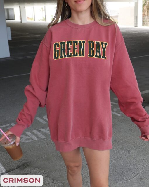 Green Bay Football Vintage Style Sweatshirt, Green Bay Football Sweater, Green Bay Crewneck