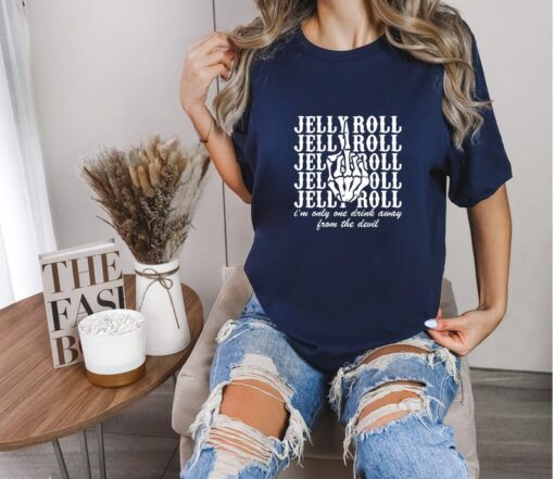 Jelly Roll Tour Shirt, Western Skeleton Shirts, Country Music Shirts, Concert Gift Shirts, Unisex Country Shirts