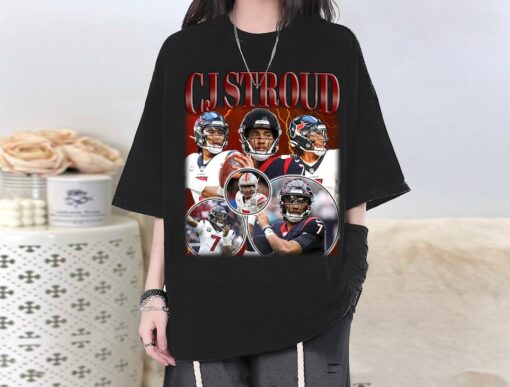 CJ Stroud T-Shirt, CJ Stroud Shirt, Cj Stroud Tees, Cj Stroud Homage, Vintage T-Shirt, Retro Shirt, Classic Movie