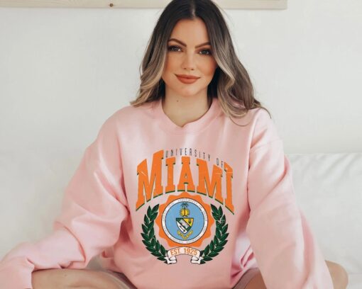 University of Miami Shirt, Vintage University of Miami Shirt, University of Miami Shirt, University Shirt