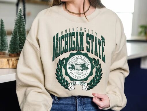 Michigan State University Vintage Shirt, Michigan State University Shirt, College Basketball