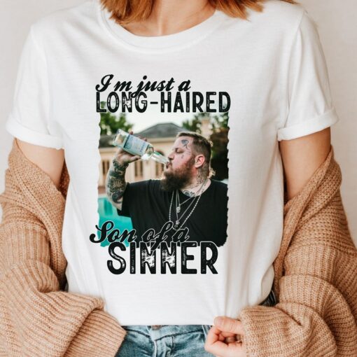 Jelly Roll Shirt - I am Just a Long Haired -Jelly Roll Tour Shirt - Son Of A Sinner Shirt - Jelly Fan Shirt - Western