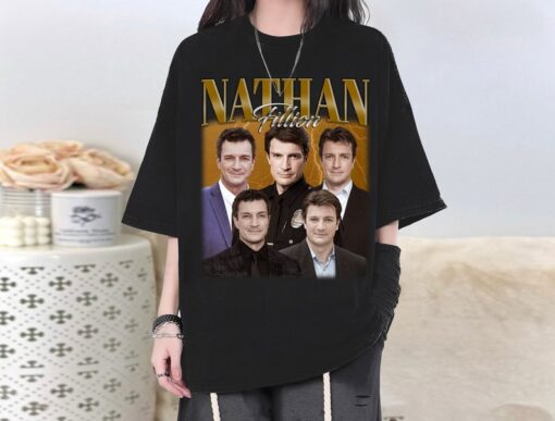 Nathan Fillion T-Shirt, Nathan Fillion Shirt, Nathan Fillion Tees, Nathan Fillion Homage, Retro T-Shirt, Unisex Shirt