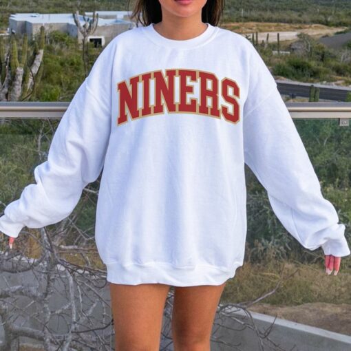 Vintage San Francisco Football Crewneck Sweatshirt, 49ers Football T Shirt, Retro 49ers Hoodie