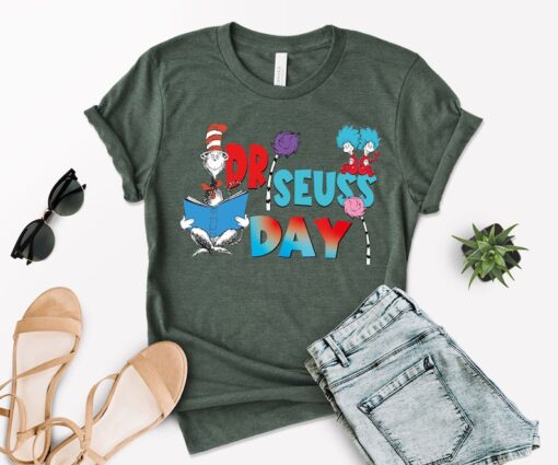 Dr. Seuss Day Shirt, Dr. Seuss Shirt, School Shirt Toddler Youth, Funny Teacher Gift, Girls Reading Day Outfit