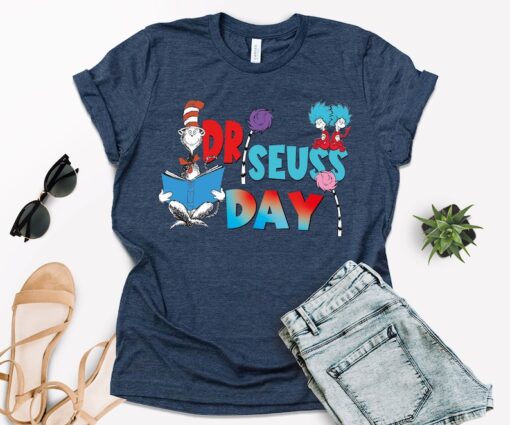 Dr. Seuss Day Shirt, Dr. Seuss Shirt, School Shirt Toddler Youth, Funny Teacher Gift, Girls Reading Day Outfit