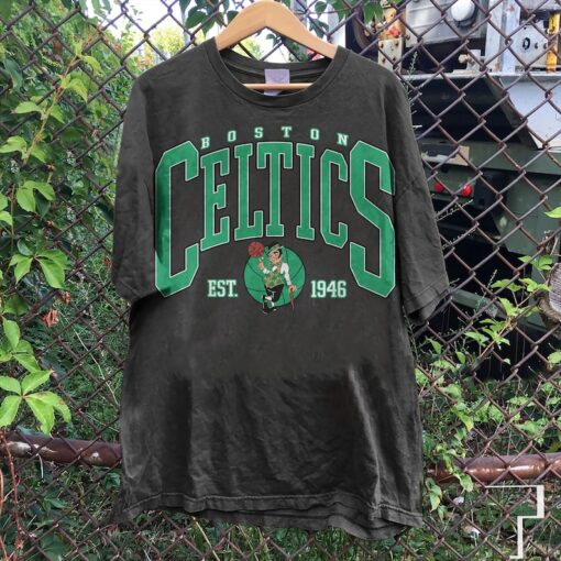 Vintage Boston Celtic Basketball T Shirt, Celtics 90s Sweatshirt, Retro Style Shirt Crewneck