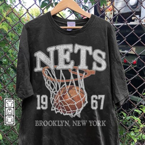 Brooklyn Basketball Vintage Shirt, Nets 90s Basketball Graphic Tee Sweatshirt, Retro For Women And Men Basketball Hoodie