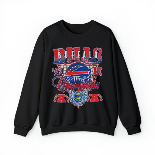 Vintage Buffalo Football SweatshirtT-ShirtHoodies, Vintage Style Buffalo Football Crewneck, Football Sweatshirt