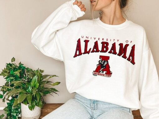 Vintage Alabama football Sweatshirt  T-Shirt  Hoodies, Alabama football Sweatshirt, Gift for fan