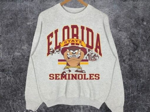 Vintage Florida Football SweatshirtT-ShirtHoodies, Vintage Florida Football Shirt, Collage shirt, FSU Shirt