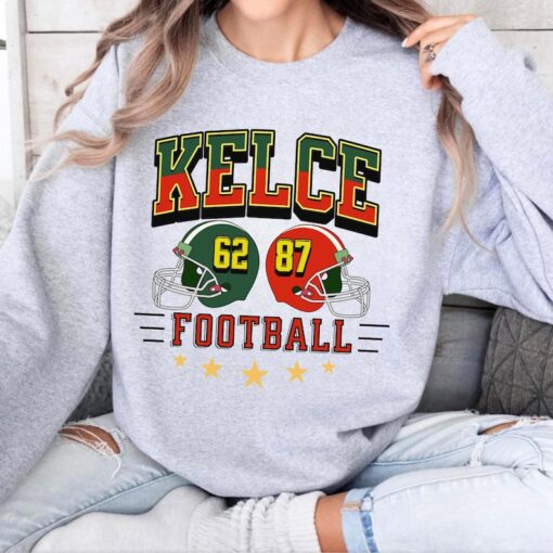 Kelce Vintage Crewneck Sweatshirt, Kelce Brothers Football Shirt, American Football Hoodie, Vintage Football Unisex tee