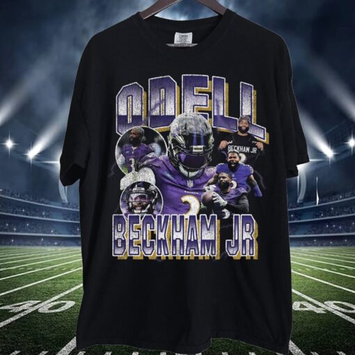 Vintage 90s Graphic Style Odell Beckham Jr. Shirt, Odell Beckham Ravens Shirt, Odell Beckham Shirt