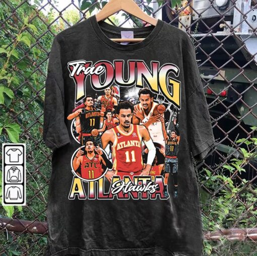 Vintage 90s Graphic Style Trae Young T-Shirt - Trae Young Basketball Tee - Trae Young Vintage Tee For Man and Woman