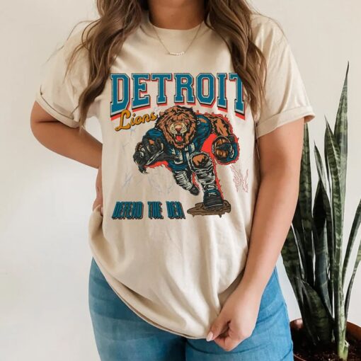 Vintage Detroit Football Shirt, Lions Football Crewneck Sweatshirt, Bootleg style Detroit Football Shirt