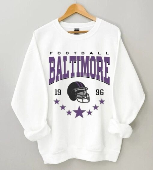 Baltimore Football Sweatshirt, Vintage Style Baltimore Football Crewneck, Football Sweatshirt, Baltimore Hoodie