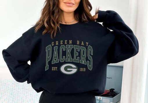 Green Bay Football Crewneck Sweatshirt, Packers Football Sweatshirt, Green Bay Football