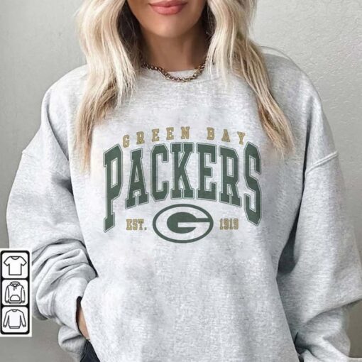 Green Bay Football Crewneck Sweatshirt, Packers Football Sweatshirt, Green Bay Football