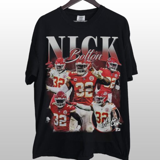 Vintage 90s Graphic Style Nick Bolton Shirt, Nick Bolton T-Shirt, Nick Bolton Chiefs Shirt, Nick Bolton tshirt