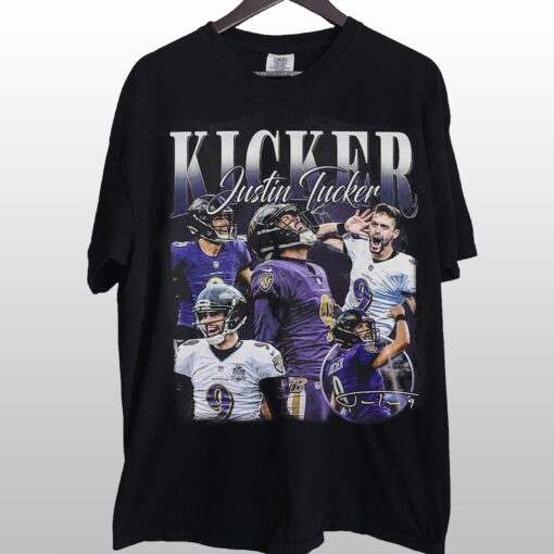 Vintage 90s Graphic Style Justin Tucker Shirt, Justin Tucker tshirt, Justin Tucker T-Shirt, Justin Tucker Tee