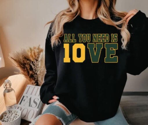 All You Need is Love Packers Shirt, Green Bay Football Sweatshirt