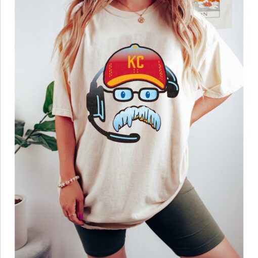 Frozen Andy Shirt Andy Reid Mustache Sweatshirt, Big Red Mustache Shirt, Big Red Frozen kc football Hoodie