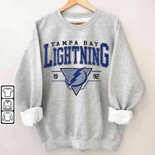 Vintage 90s Tampa Bay Lightning Sweatshirt, Tampa Bay Lightning Unisex t-shirts, long-sleeved t-shirts