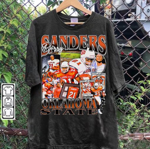 Vintage 90s Graphic Style Barry Sanders T-Shirt - Barry Sanders Sweatshirt - Retro American Football Tee For Man and