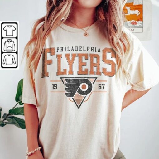 Vintage 90s Philadelphia Flyers Sweatshirt, Philadelphia Flyers Unisex t-shirts, long-sleeved t-shirts