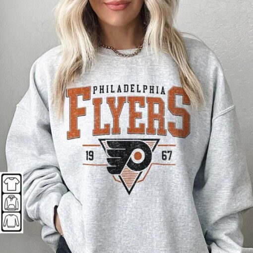 Vintage 90s Philadelphia Flyers Sweatshirt, Philadelphia Flyers Unisex t-shirts, long-sleeved t-shirts