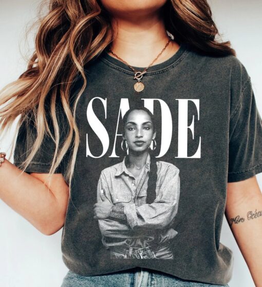 90s Vintage Sade Shirt, Sade Adu Unisex Tshirt, SADE Tour Crewneck Tshirt, Sade Pop Music Fan shirt