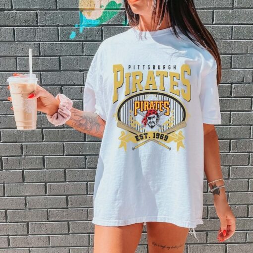 Vintage Pittsburgh Pirates EST 1969 Shirt, Pittsburgh Pirates Shirt, Pittsburgh Baseball Shirt