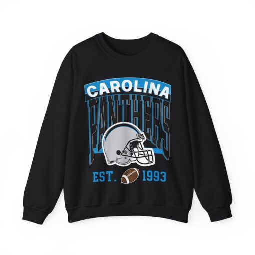 Vintage Carolina Panthers sweatshirt, vintage Carolina football unisex crewneck, and vintage Carolina sports apparel