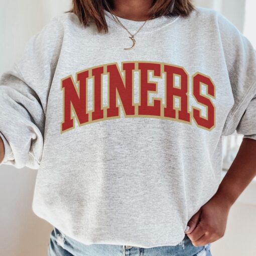 Vintage San Francisco Football Crewneck Sweatshirt, 49ers Football T Shirt, Retro 49ers Hoodie