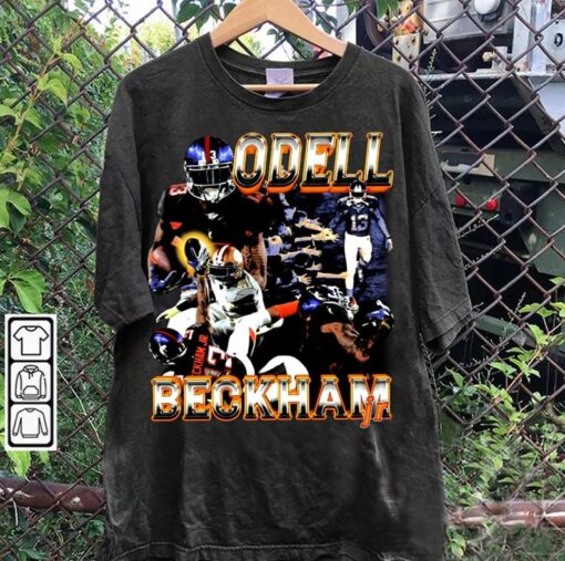 Vintage 90s Graphic Style Odell Beckham TShirt - Odell Beckham Jr Sweatshirt - Retro American Football Tee For Man and