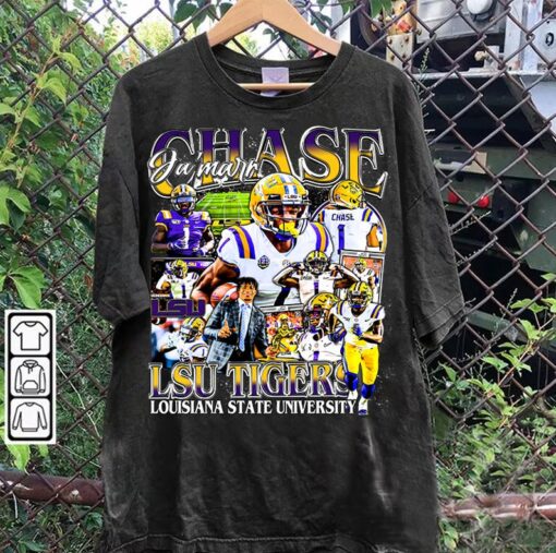 Vintage 90s Graphic Style Ja'Marr Chase T-Shirt - Ja'Marr Chase Hoodie - Retro American Football Tee For Man and Woman